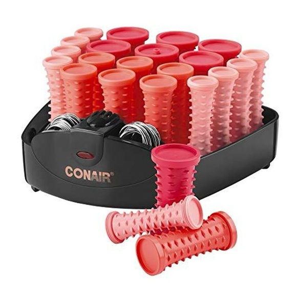 Conair Compact Hot Rollers Coral Curls & Waves HS83N with Pins - Picture 2 of 6
